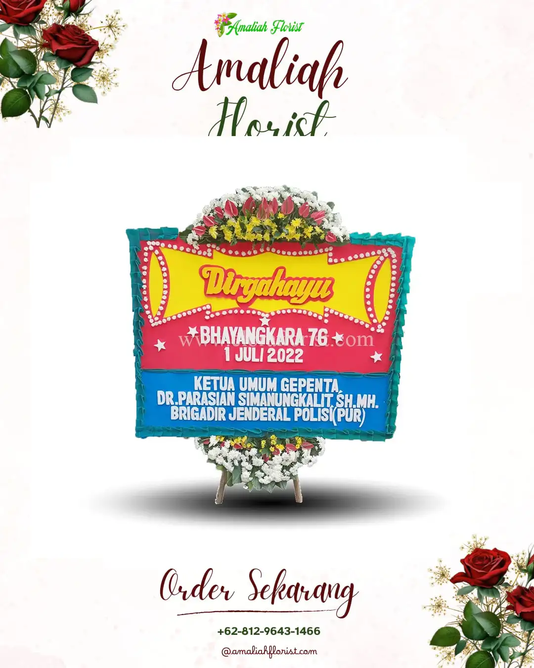 Papan Bunga HUT Ulang Tahun Serpong Utara